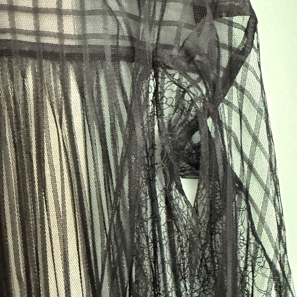 Sheer Black Striped Shirt - Picture 7 of 7